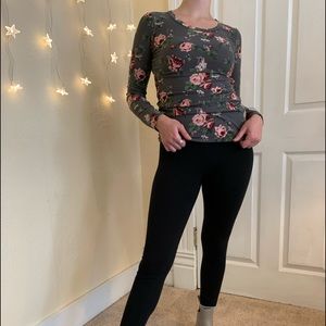 Long sleeve floral shirt